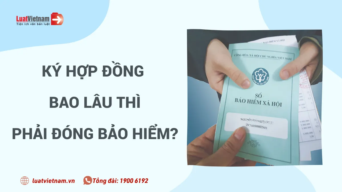 ký hợp đồng bao lâu thì phải đóng bảo hiểm ky hop dong bao lau thi phai dong bao hiem