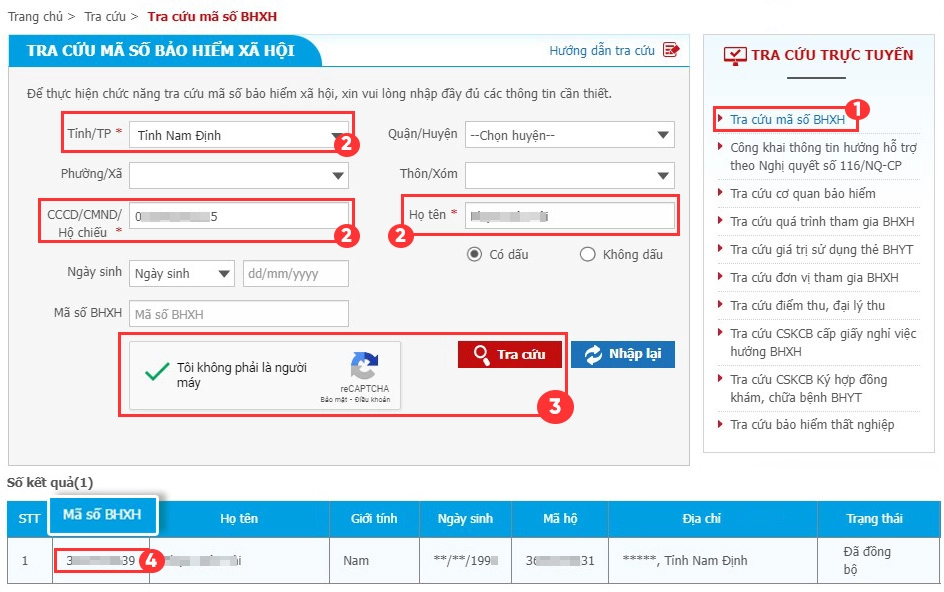 Tra bảo hiểm y tế trên Website của BHXH Việt Nam Tra bảo hiểm y tế trên Website của BHXH Việt Nam